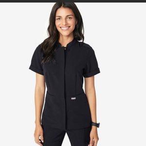 Figs Black Scrub top - Size Medium